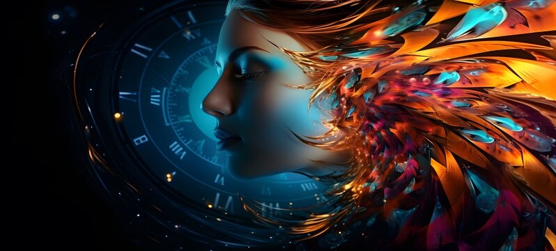 pop surreal unreal silhouettes spiral towards cocoon,ai generatif