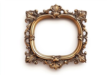 Evoking elegance with an ornate golden frame reminiscent of vintage charm and historical significance displayed against
