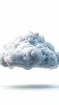 Cloud of smoke in the sky above an indeterminate landscape.