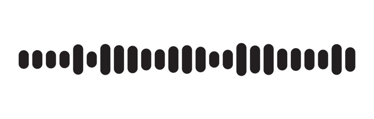 Flat audio signal bar for voice interface