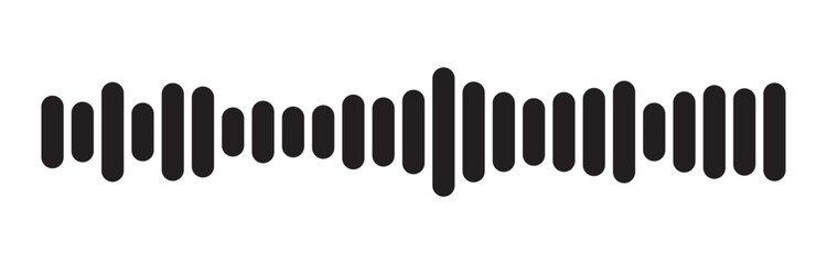Audio waveform pattern for music player bar