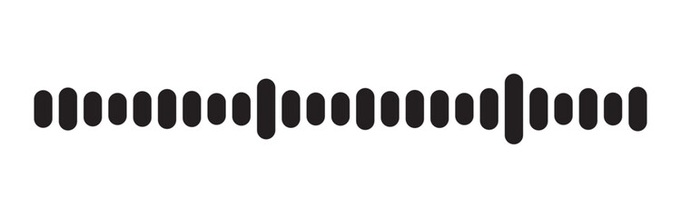 Minimalist waveform bar for voiceover or stream