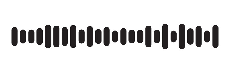 Vertical rhythm waveform for podcast and voice