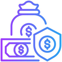 Insurance icon for accounting and finance business, website, application, printing, document, poster design, etc