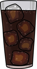 탄산 음료수 일러스트