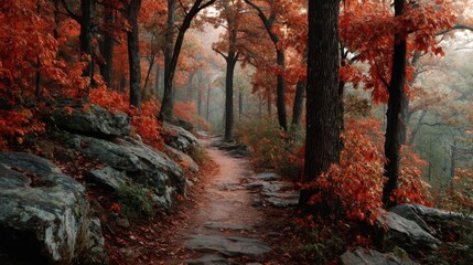Autumnal Forest Path