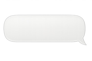 Transparent speech bubble offering clean white space for personalized messaging and graphic design elements