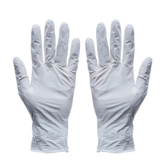 Obraz premium Essential White Disposable Gloves for Safety and Hygiene
