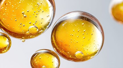 Golden Spheres of Purity and Brightness Abstract