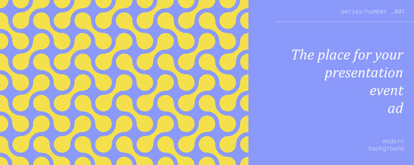 Vector vintage yellow mosaic on blue background. EPS 10