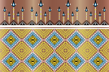 seamless pattern with paisley ornament