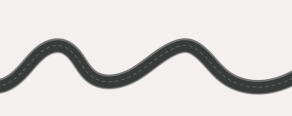 abstract vector illustration of a road