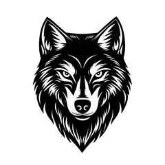 WOLF HEAD ICON LOGO VECTOR