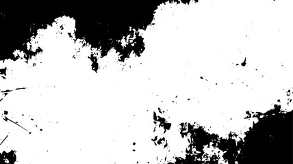 Grunge Border Texture with Rough Black Edges on White Background