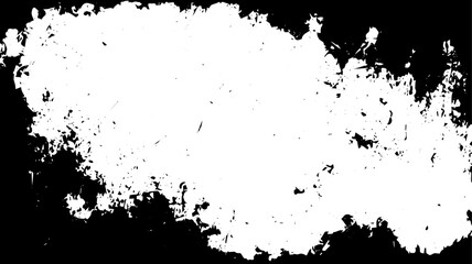 Grunge Border Texture with Worn Edges and White Center for Photo Mask or Background Design