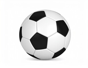 Obraz premium Soccer ball on white background