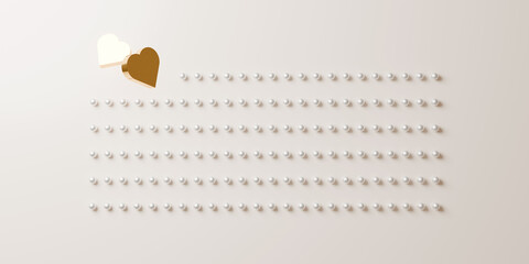 Perfect Pearls Form And Golden Hearts An Arrow Of Love