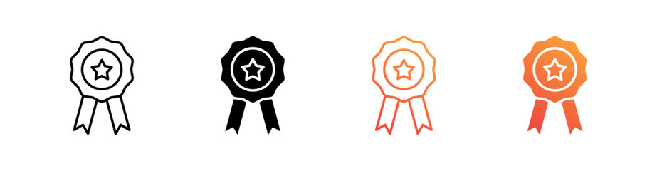 Quality Multiple Style Icon Set Vector 