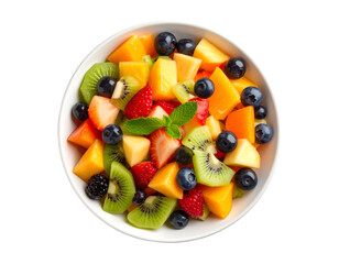 Fresh fruit salad in a bowl