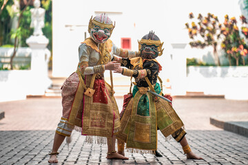 Exploring the ramayana khon dance thailand's traditional performance art cultural heritage stage...