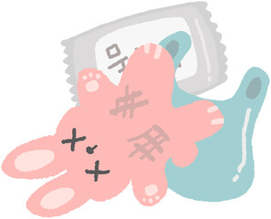 쓰레기 분리수거 재활용 일러스트