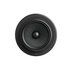 Black speaker isolated on a white background. Ai Generated Images