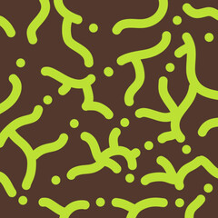 abstract subtle pattern of green lines and dots.