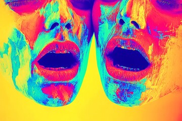 Metaphorical parkinson's disease emotions of a mental illusion. How to treat hallucinations. Hallucination - due to parkinson's disease: abstract image of physical state. Surreal therapy.