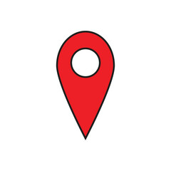 Fototapeta premium map pointer with pin