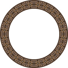 Traditional ethnic pattern frame border