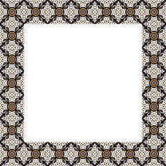 Traditional ethnic pattern frame border