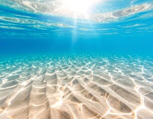 Obraz premium Underwater sunlit sand