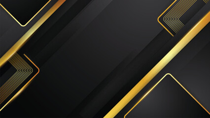 Black and Gold Gradient Vector Background