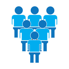 GATHERING GROUP WORKER ICON SYMBOL