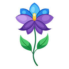 white background on flower Balloon Flower