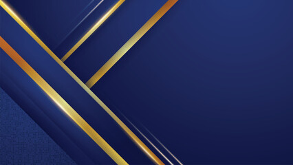 Blue and Gold Gradient Vector Background