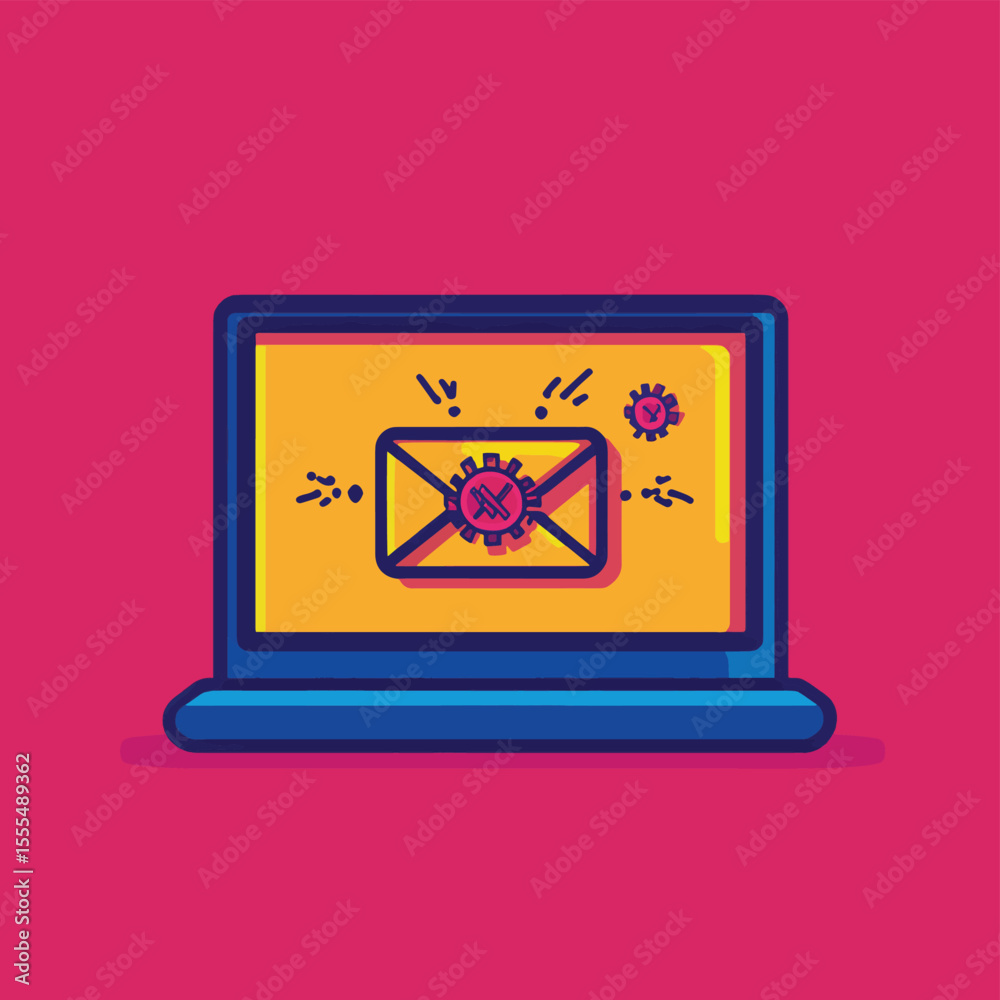 Poster email virus detection icon