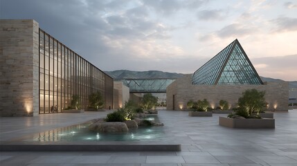 Modern building exterior view
