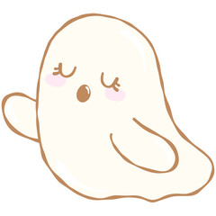 Girly Ghosts Halloween Clipart, Cute Halloween Ghost Clipart

