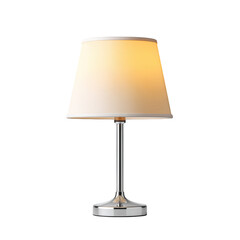 Obraz premium Elegant Modern Table Lamp with Soft Warm Light for Cozy Home Decor and Stylish Interior Design