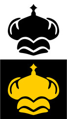 golden crown vector illustration transparent background