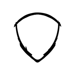 shield banner on white background transparent