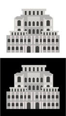vector building bank design