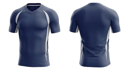 Dark Blue with Side Stripe Tee