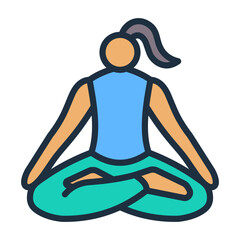 Lotus Pose Icon