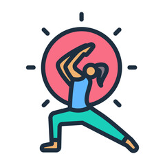 Sunrise Yoga Icon