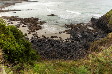Pacific Ocean from Second Beach, Dunedin, New Zealand