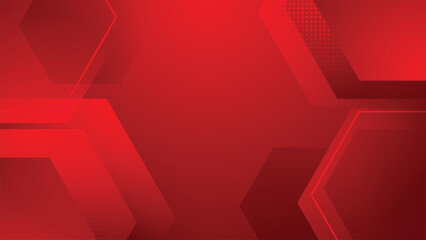 Red Geometric Gradient Vector Background