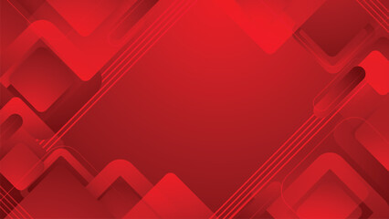 Red Geometric Gradient Vector Background