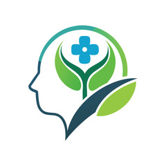 Modern Minimal Mental Health Icon Set Logo Vector Files